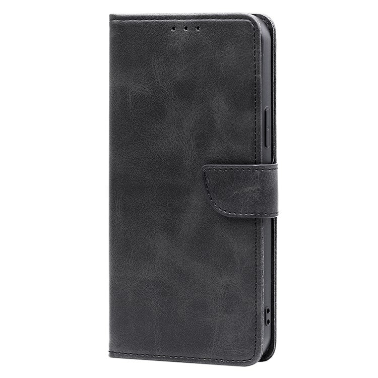 For iPhone 16 Pro Max Calf Texture Buckle Flip Leather Phone Case(Black) - iPhone 16 Pro Max Cases by buy2fix | Online Shopping UK | buy2fix