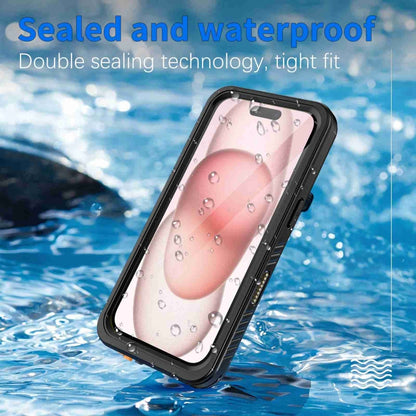 For iPhone 16 Plus RedPepper IP68 Waterproof Triple-proof Phone Case(Black) - iPhone 16 Plus Cases by RedPepper | Online Shopping UK | buy2fix