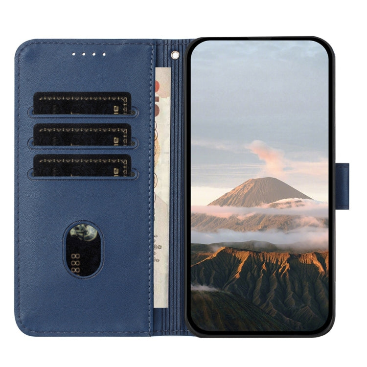 For Samsung Galaxy S25 Ultra 5G Triangle Pattern Buckle Clasp Leather Phone Case(Royal Blue) - Galaxy S25 Ultra 5G Cases by buy2fix | Online Shopping UK | buy2fix