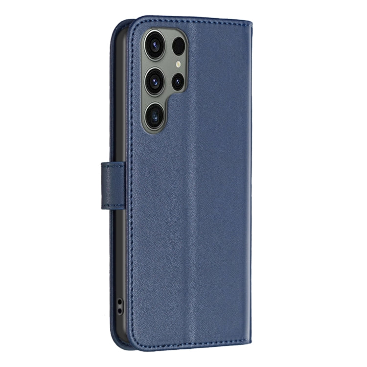 For Samsung Galaxy S25 Ultra 5G Magnetic Buckle Leather Phone Case(Blue) - Galaxy S25 Ultra 5G Cases by buy2fix | Online Shopping UK | buy2fix