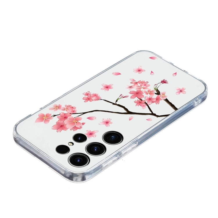 For Samsung Galaxy S25 Ultra 5G Colorful Painting Pattern TPU Phone Case(Plum Blossom) - Galaxy S25 Ultra 5G Cases by buy2fix | Online Shopping UK | buy2fix