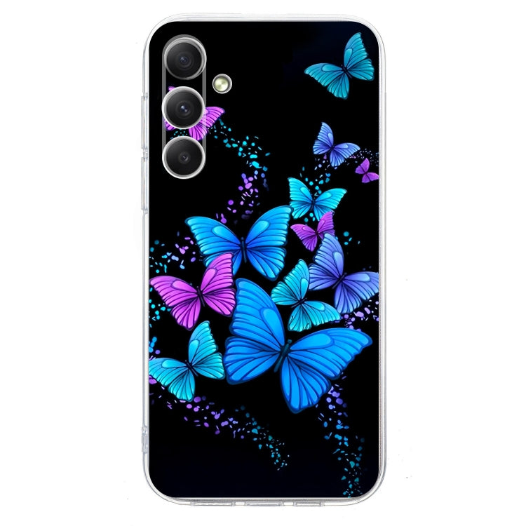 For Samsung Galaxy S25 FE 5G Colorful Painting Pattern TPU Phone Case(Color Butterflies) - Galaxy S25 5G Cases by buy2fix | Online Shopping UK | buy2fix