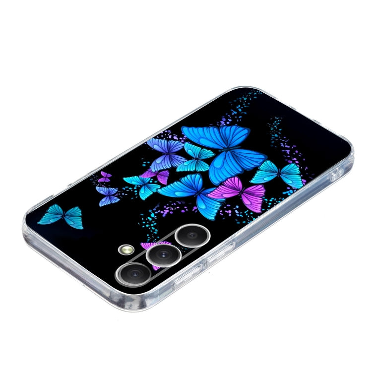 For Samsung Galaxy S25 FE 5G Colorful Painting Pattern TPU Phone Case(Color Butterflies) - Galaxy S25 5G Cases by buy2fix | Online Shopping UK | buy2fix