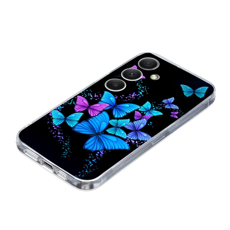 For Samsung Galaxy S25 FE 5G Colorful Painting Pattern TPU Phone Case(Color Butterflies) - Galaxy S25 5G Cases by buy2fix | Online Shopping UK | buy2fix