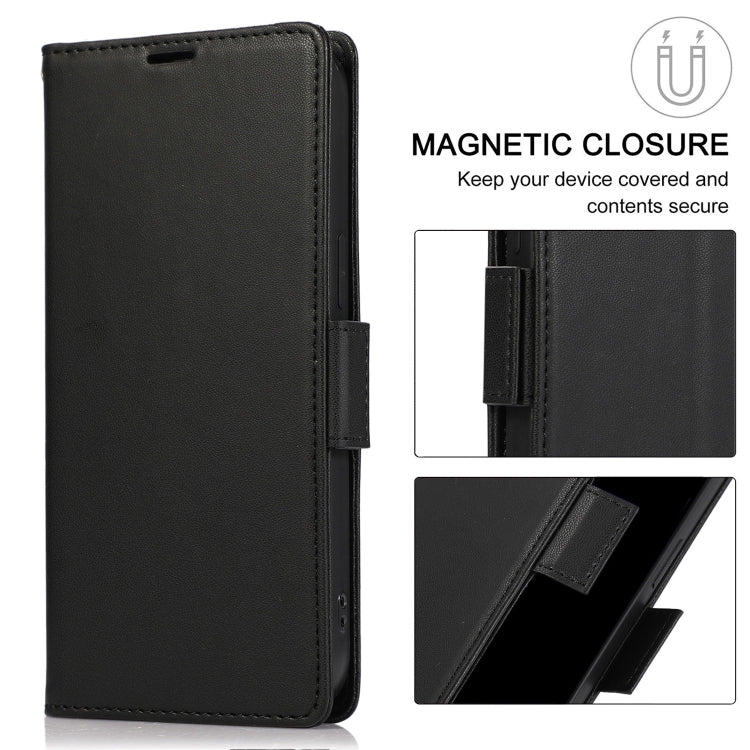 For Samsung Galaxy S25 / S24 5G Side Buckle RFID Anti-theft Leather Phone Case(Black) - Galaxy S25 5G Cases by buy2fix | Online Shopping UK | buy2fix