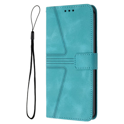 For Samsung Galaxy S25+5G Triangle Solid Color Leather Phone Case(Green) - Galaxy S25+ 5G Cases by buy2fix | Online Shopping UK | buy2fix