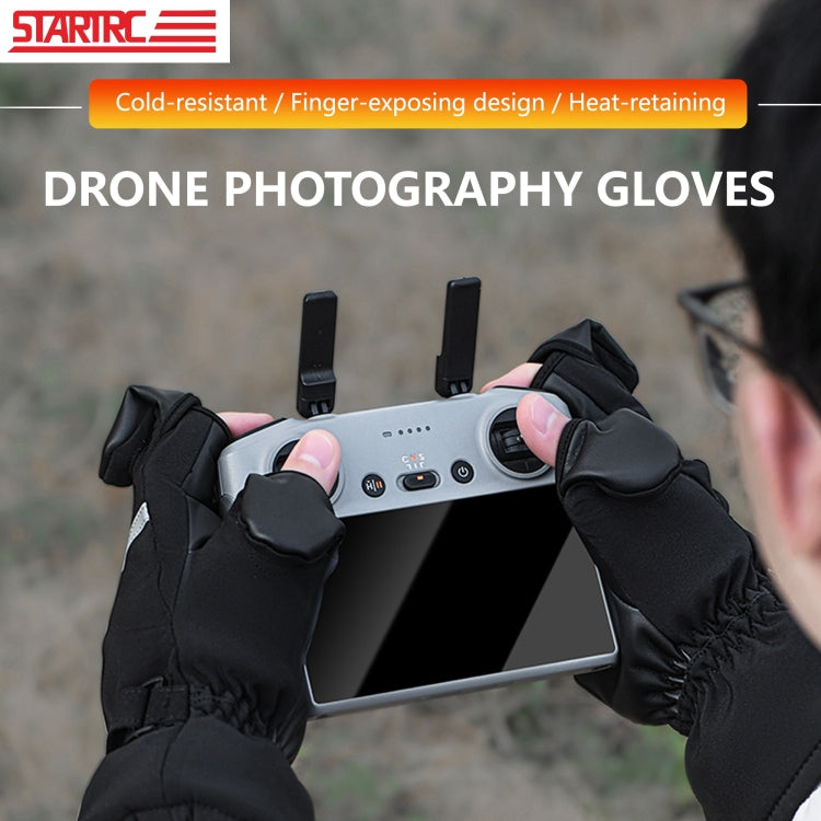 STARTRC Universal Drone Remote Control Photography Gloves Winter Warm Gloves, Size:XL(Black) - Others by STARTRC | Online Shopping UK | buy2fix