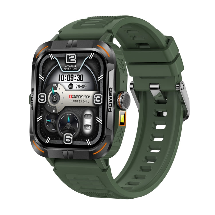 ZW69 1.97 inch AMOLED Outdoor Sports BT Call Smart Watch, Blood Oxygen / Heart Rate / Remote Photography / Sleep monitoring(Green) - Smart Wristbands by buy2fix | Online Shopping UK | buy2fix