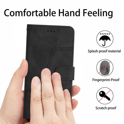 For OnePlus 13 Skin-feel Stitching Leather Phone Case(Black) - OnePlus Cases by buy2fix | Online Shopping UK | buy2fix