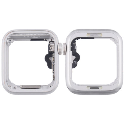 For Apple Watch Series 4 44MM GPS Aluminium Alloy Middle Frame Bezel Plate with Crown Spin Axis Flex Cable(Silver) - Middle Frame by buy2fix | Online Shopping UK | buy2fix