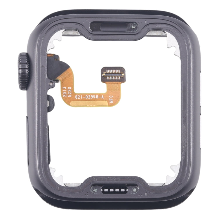 For Apple Watch Series 6 40MM LTE Aluminium Alloy Middle Frame Bezel Plate with Crown Spin Axis Flex Cable(Grey) - Middle Frame by buy2fix | Online Shopping UK | buy2fix