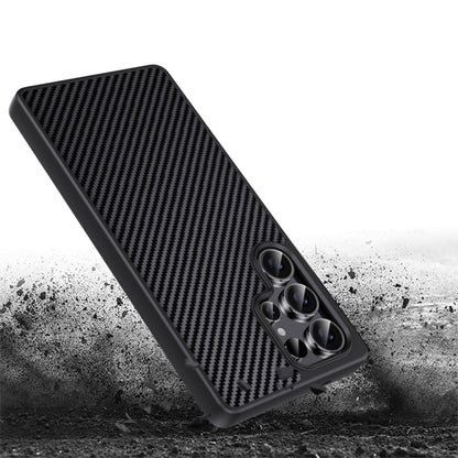 For Samsung Galaxy S25 Ultra 5G Pita Series TPU + PC Texture Phone Case(Grey) - Galaxy S25 Ultra 5G Cases by buy2fix | Online Shopping UK | buy2fix