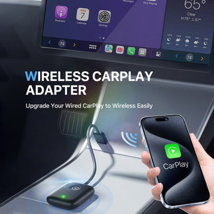 USB Interface Wired to Wireless Car CarPlay Adapter(Black) - Bluetooth Adapters by buy2fix | Online Shopping UK | buy2fix