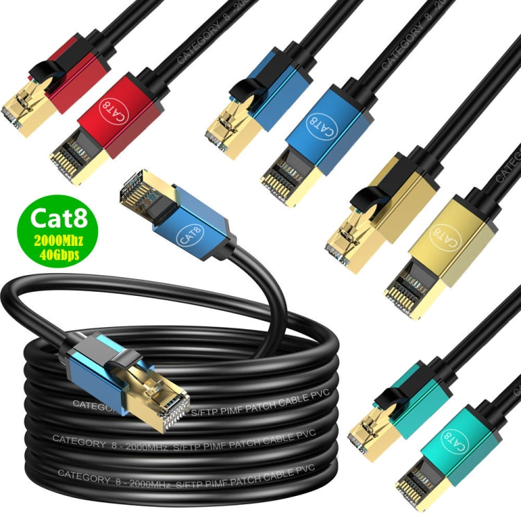 0.5m Home Fiber Bandwidth 10 Gigabit CAT8 Network Cable(Green) - Lan Cable and Tools by buy2fix | Online Shopping UK | buy2fix