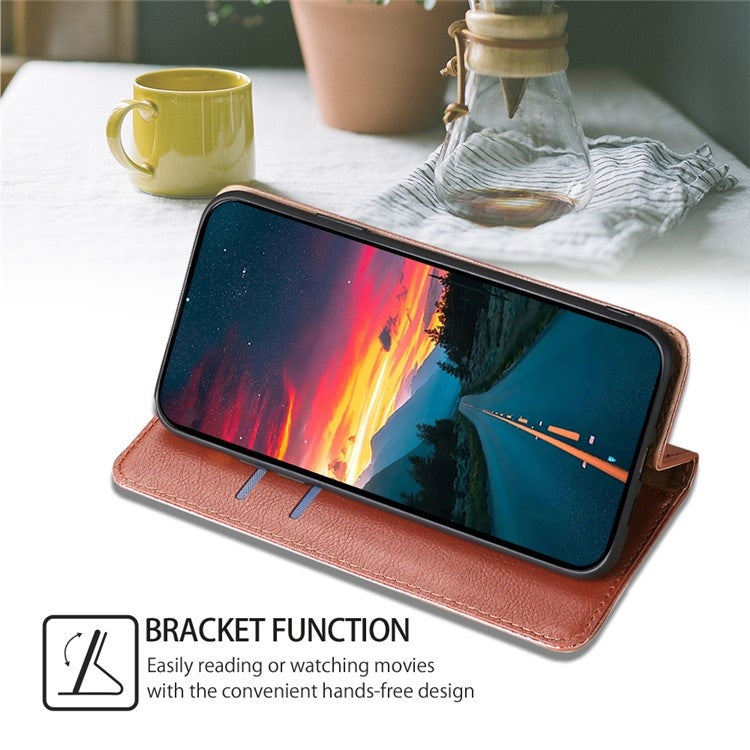 For Samsung Galaxy S25 Ultra 5G Gloss Oil Solid Color Magnetic Leather Phone Case(Rose Gold) - Galaxy S25 Ultra 5G Cases by buy2fix | Online Shopping UK | buy2fix