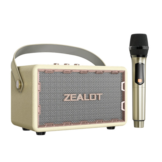 Zealot MT01M Retro Card Portable Wireless Bluetooth Speaker with Microphone(White) - Desktop Speaker by ZEALOT | Online Shopping UK | buy2fix