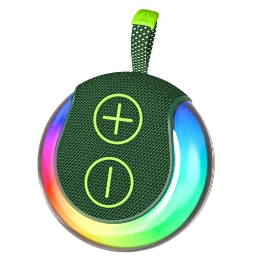 Portable Outdoor RGB Light Bluetooth Speaker Desktop Subwoofer(Green) - Desktop Speaker by buy2fix | Online Shopping UK | buy2fix