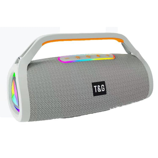 T&G TG417 40W Portable Outdoor Bass Dual Microphone Wireless Bluetooth Speaker(Grey) - Desktop Speaker by T&G | Online Shopping UK | buy2fix