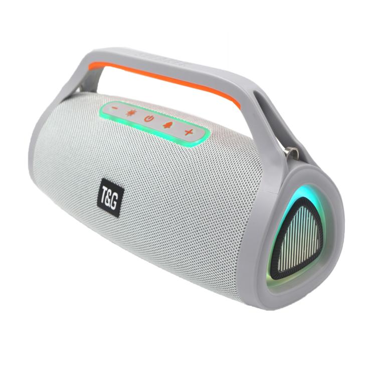 T&G TG417 40W Portable Outdoor Bass Dual Microphone Wireless Bluetooth Speaker(Grey) - Desktop Speaker by T&G | Online Shopping UK | buy2fix