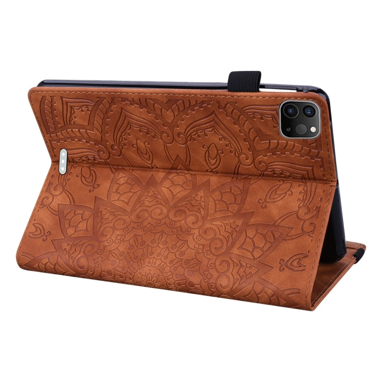 For iPad Air 11 2024 / Air 2022 / 2020 10.9 Calf Texture Embossed Horizontal Flip Leather Case with Holder & Card Slots & Photo Frame(Brown) - iPad Air (2022) / (2020) 10.9 Cases by buy2fix | Online Shopping UK | buy2fix