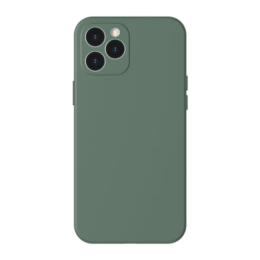 For iPhone 12 Pro Max Baseus WIAPIPH67N-YT6A Liquid Silicone Shockproof Protective Case(Green) - iPhone 12 Pro Max Cases by Baseus | Online Shopping UK | buy2fix