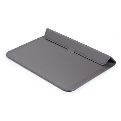 PU Leather Ultra-thin Envelope Bag Laptop Bag for MacBook Air / Pro 15 inch, with Stand Function(Space Gray) - Protective Bags by buy2fix | Online Shopping UK | buy2fix