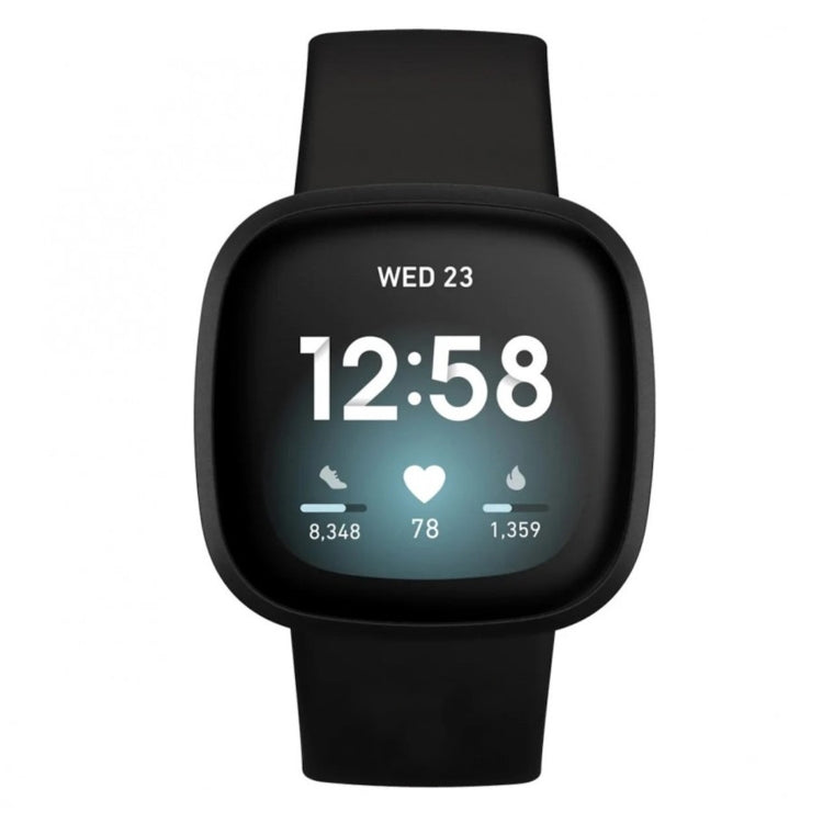 For Fitbit Versa 4 / Versa 3 / Sense 2 / Sense Silicone Watch Band, Size: L(Purple) - Watch Bands by buy2fix | Online Shopping UK | buy2fix