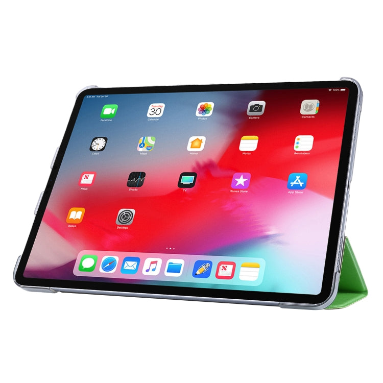 Silk Texture Flip Magnetic PU Leather Smart Case with Three-folding Holder For iPad Air 11 2024 / Air 2022 / 2020 10.9(Green) - iPad Air (2022) / (2020) 10.9 Cases by buy2fix | Online Shopping UK | buy2fix