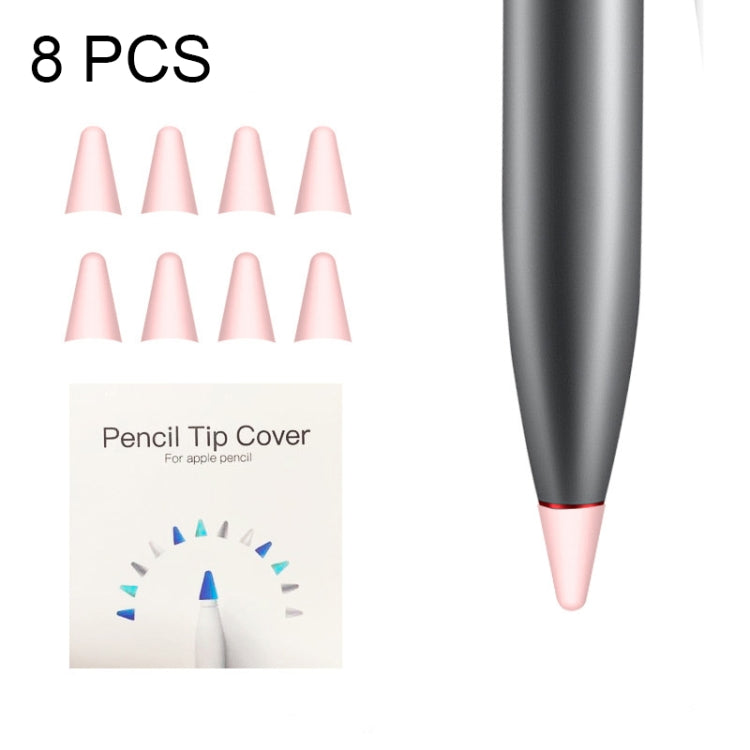 8 PCS Non-slip Mute Wear-resistant Nib Cover for M-pencil Lite (Pink) - Pencil Accessories by buy2fix | Online Shopping UK | buy2fix