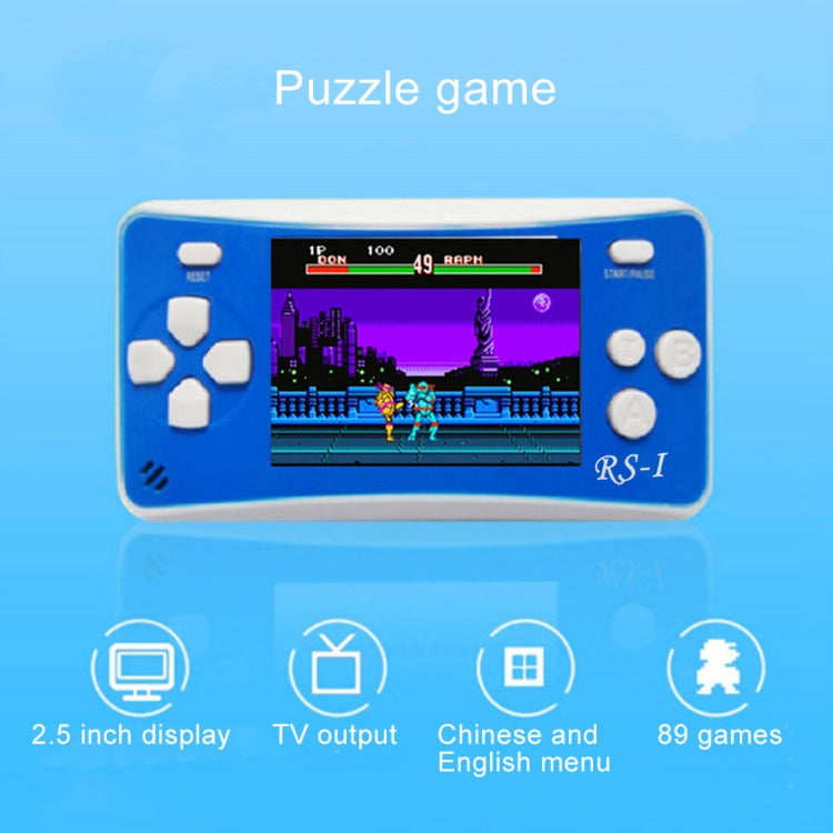 RS-1 Retro Portable Handheld Game Console, 2.5 inch 8 Bits True Color LCD, Built-in 152 Kinds Games(Blue) - Pocket Console by buy2fix | Online Shopping UK | buy2fix