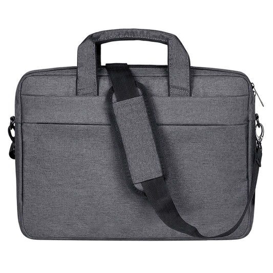 Breathable Wear-resistant Thin and Light Fashion Shoulder Handheld Zipper Laptop Bag with Shoulder Strap, For 13.3 inch and Below Macbook, Samsung, Lenovo, Sony, DELL Alienware, CHUWI, ASUS, HP(Dark Grey) - 13.3 inch by buy2fix | Online Shopping UK | buy2fix