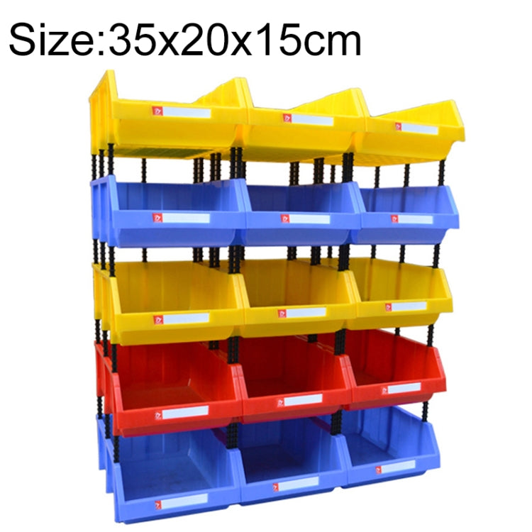 Thickened Oblique Plastic Box Combined Parts Box Material Box, Random Color Delivery, Size: 35cm x 20cm x 15cm - Storage Bags & Boxes by buy2fix | Online Shopping UK | buy2fix