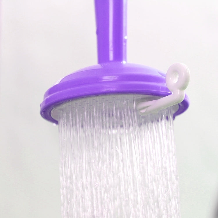 2 PCS Faucet Splash Water-saving Shower Bath Adjustable Valve Filter Water Saving Devices, Small Size: 6.5 x 10.5cm, Suitable for 17mm Diameter Round Faucets(Purple) - Faucets & Accessories by buy2fix | Online Shopping UK | buy2fix
