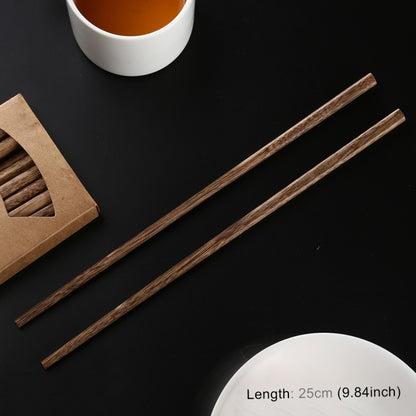 10 Pairs Natural Wenge Non-slip Chopsticks - Cutlery Sets by buy2fix | Online Shopping UK | buy2fix