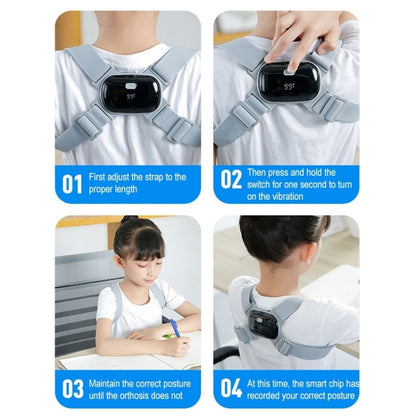 Smart Posture Corrector Adult Child Intelligent Posture Reminder Posture Trainer(Grey) - Corrector by buy2fix | Online Shopping UK | buy2fix