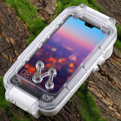 HAWEEL 40m/130ft Waterproof Diving Case for Huawei P20 Pro, Photo Video Taking Underwater Housing Cover(White) - Huawei Cases by HAWEEL | Online Shopping UK | buy2fix