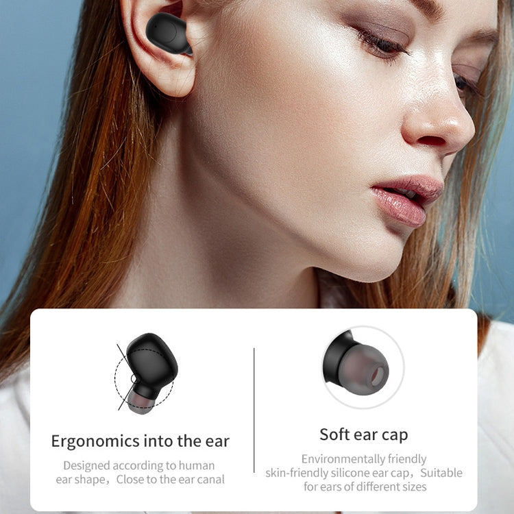 P1 TWS Bluetooth 5.0 Binaural Stereo Wireless Sports Bluetooth Earphone(Black) - TWS Earphone by buy2fix | Online Shopping UK | buy2fix