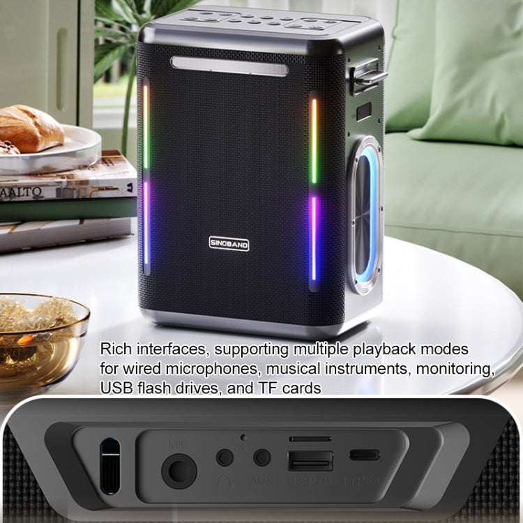 XDOBO SINOBAND Party 1981 300W Outdoor Portable TWS Bluetooth Speaker with LED Colorful Light - Desktop Speaker by XDOBO | Online Shopping UK | buy2fix