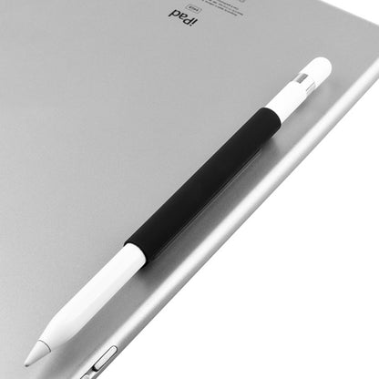 Magnetic Sleeve Silicone Holder Grip Set for Apple Pencil (Black) - Pencil Accessories by buy2fix | Online Shopping UK | buy2fix