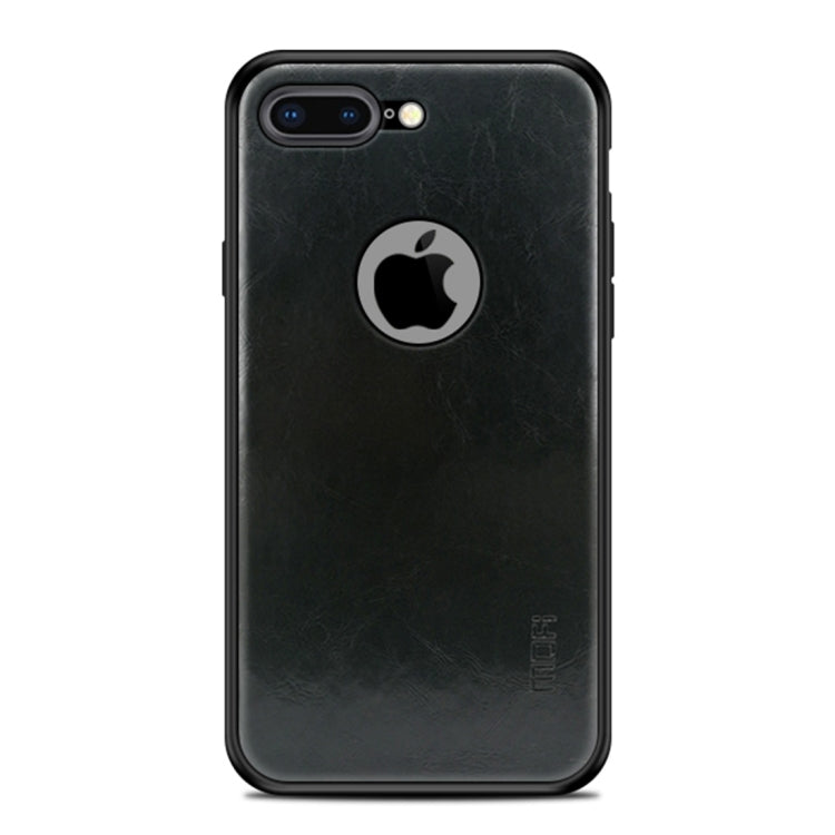MOFI Shockproof PC+TPU+PU Leather Protective Back Case for iPhone 8 Plus(Black) - More iPhone Cases by MOFI | Online Shopping UK | buy2fix