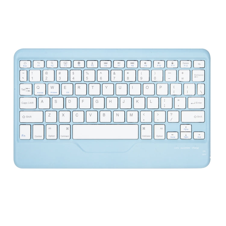 Z102B Pen Slot Bluetooth Keyboard Leather Tablet Case For iPad 10.2 2021/2020/2019 (Sky Blue) - For iPad Pro by buy2fix | Online Shopping UK | buy2fix