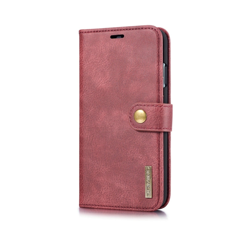 For iPhone XS Max DG.MING Crazy Horse Texture Flip Detachable Magnetic Leather Case with Holder & Card Slots & Wallet (Red) - More iPhone Cases by DG.MING | Online Shopping UK | buy2fix