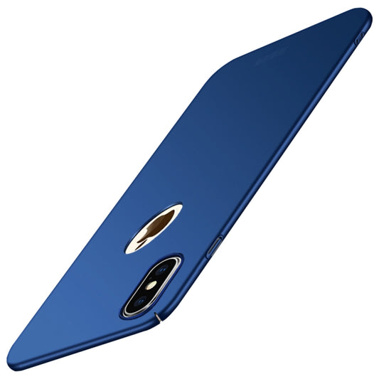 For iPhone XS MOFI Frosted PC Ultra-thin Full Coverage Case (Blue) - More iPhone Cases by MOFI | Online Shopping UK | buy2fix