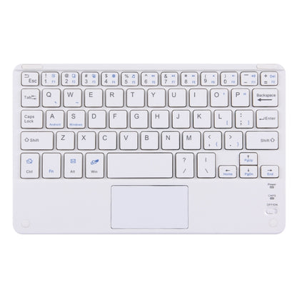 Bluetooth Wireless Keyboard with Touch Panel, Compatible with All Android & Windows 10 inch Tablets with Bluetooth Functions (White) - Universal Keyboard by buy2fix | Online Shopping UK | buy2fix