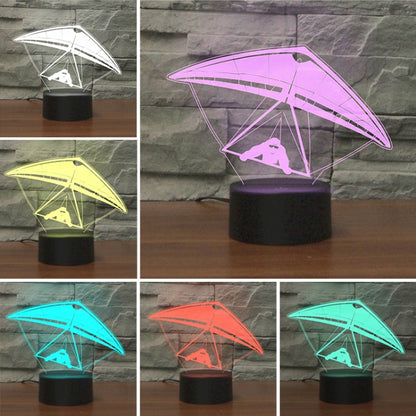 Hang Glider Shape 3D Colorful LED Vision Light Table Lamp, Charging Touch Version - Novelty Lighting by buy2fix | Online Shopping UK | buy2fix