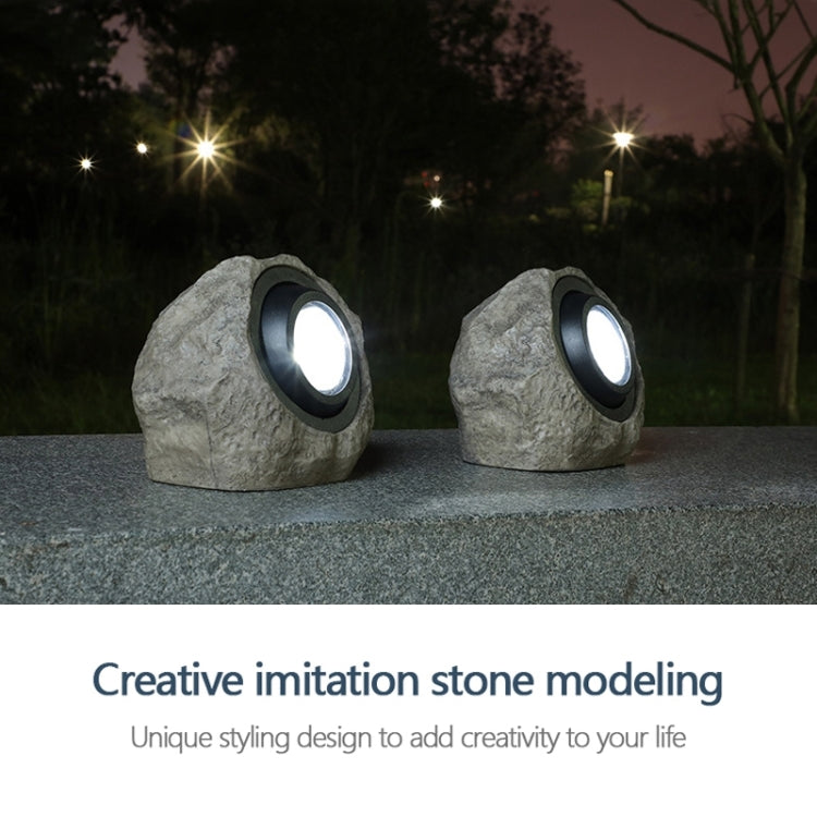 Solar Powered Simulated Stone Spotlight LED Light IP65 Waterproof Outdoor Garden Lawn Lamp - Solar Lights by buy2fix | Online Shopping UK | buy2fix