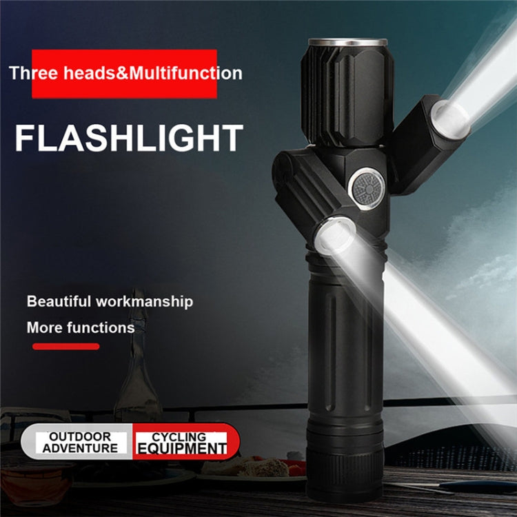 KS-738 USB Charging Waterproof T6+XPE Zoomable LED Flashlight with 4-Modes - LED Flashlight by buy2fix | Online Shopping UK | buy2fix