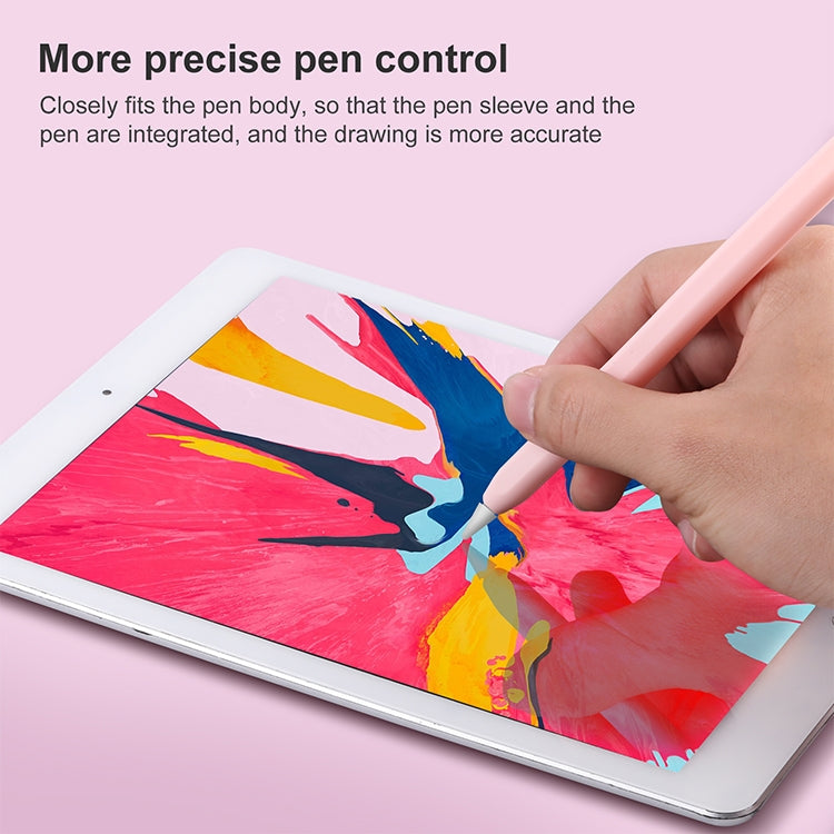 4 in 1 Stylus Pen Cartoon Animal Silicone Protective Case for Apple Pencil 1 (Black) - Pencil Accessories by buy2fix | Online Shopping UK | buy2fix