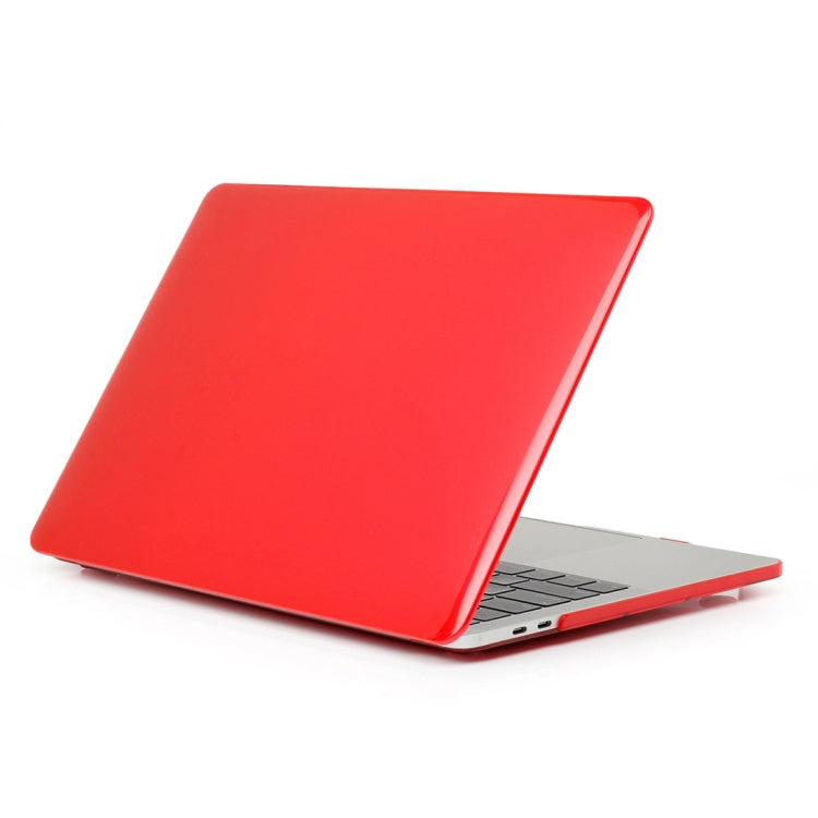 ENKAY Hat-Prince 2 in 1 Crystal Hard Shell Plastic Protective Case + US Version Ultra-thin TPU Keyboard Protector Cover for 2016 New MacBook Pro 15.4 inch with Touchbar (A1707)(Red) - MacBook Pro Cases by ENKAY | Online Shopping UK | buy2fix