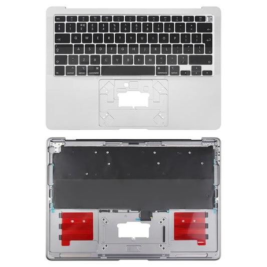 For Macbook Air 13 A2179 2020 C-side Cover + UK Edition Key Board(Silver) - Bottom Cover by buy2fix | Online Shopping UK | buy2fix